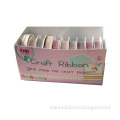 10 Baby Pink Mini Craft Ribbon Rolls in Nice Printed Box L701